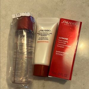 Shiseido Red and White Skincare Trio